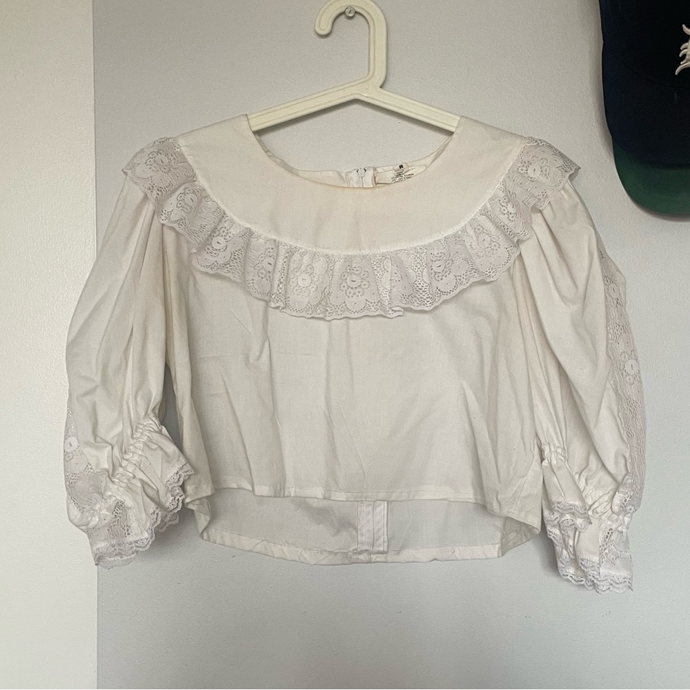 vintage 70s milkmaid/prairie top